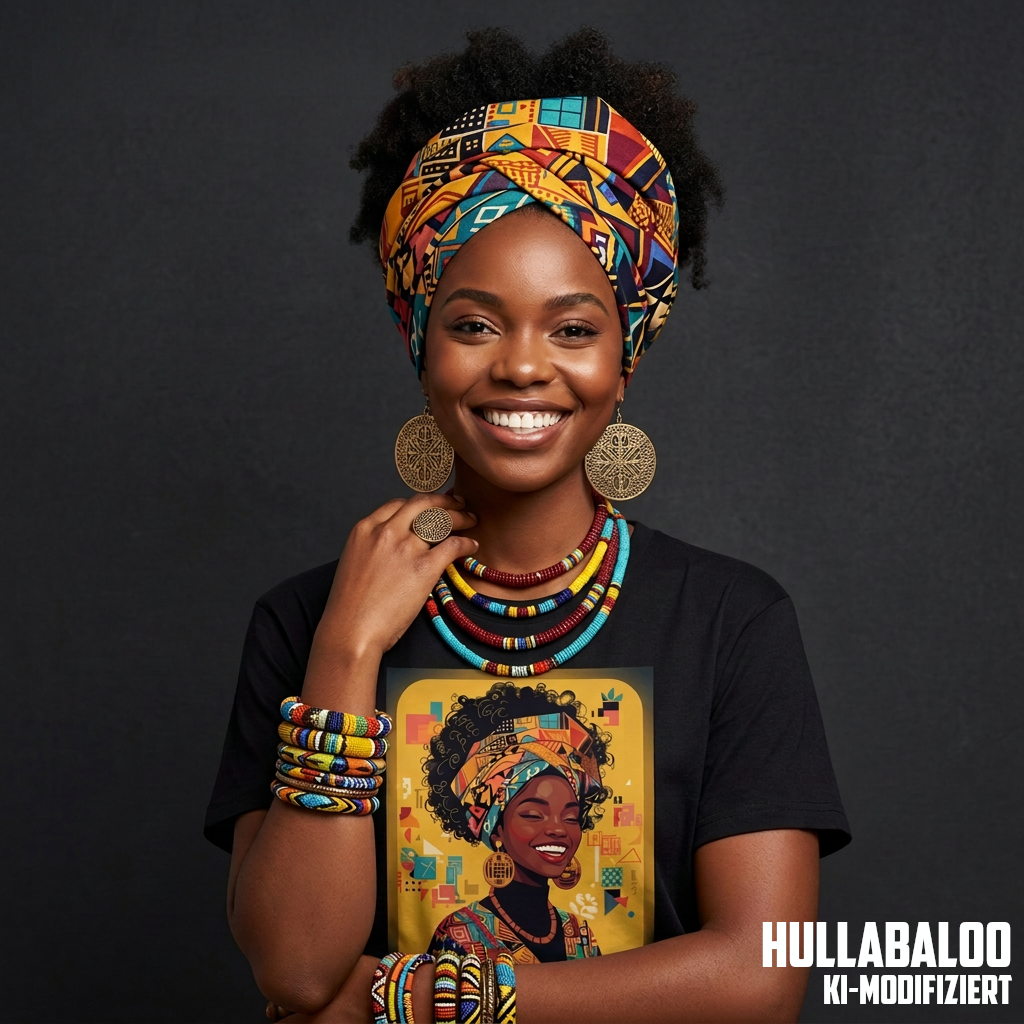 African-Inspired Women’s Relaxed T-Shirt – Soft, Stylish & Culturally Unique