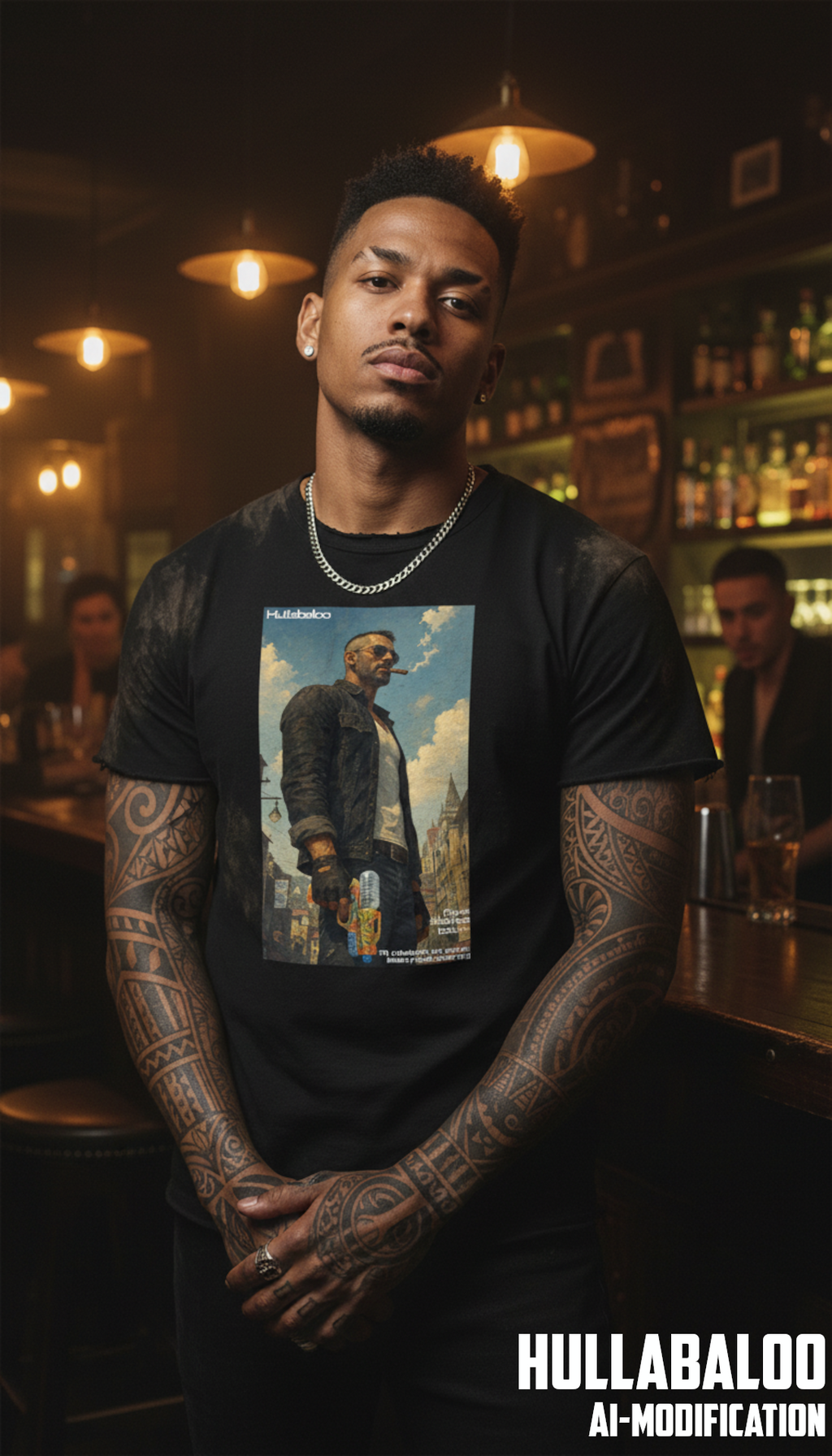 Cyberpunk Anti-Hero Oil Painting T-Shirt | Unisex classic tee