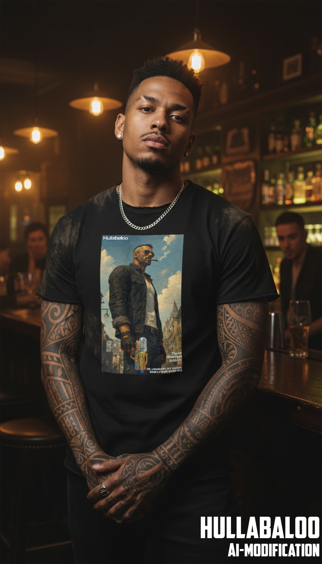 Cyberpunk Anti-Hero Oil Painting T-Shirt | Unisex classic tee