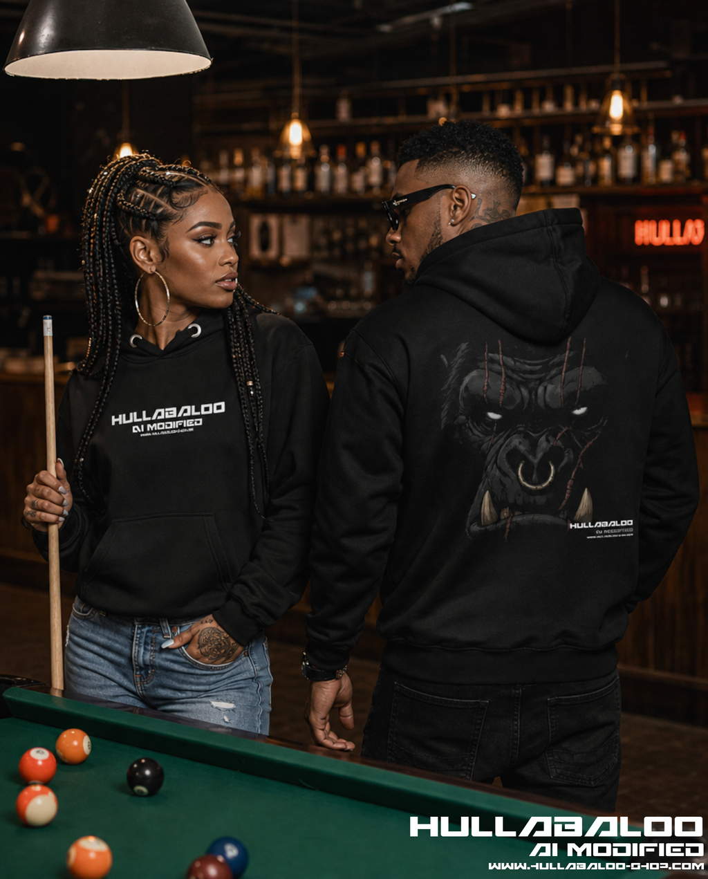 Hullabaloo AI Modified Unisex Gorilla Hoodie | Premium Streetwear for Urban Lifestyle