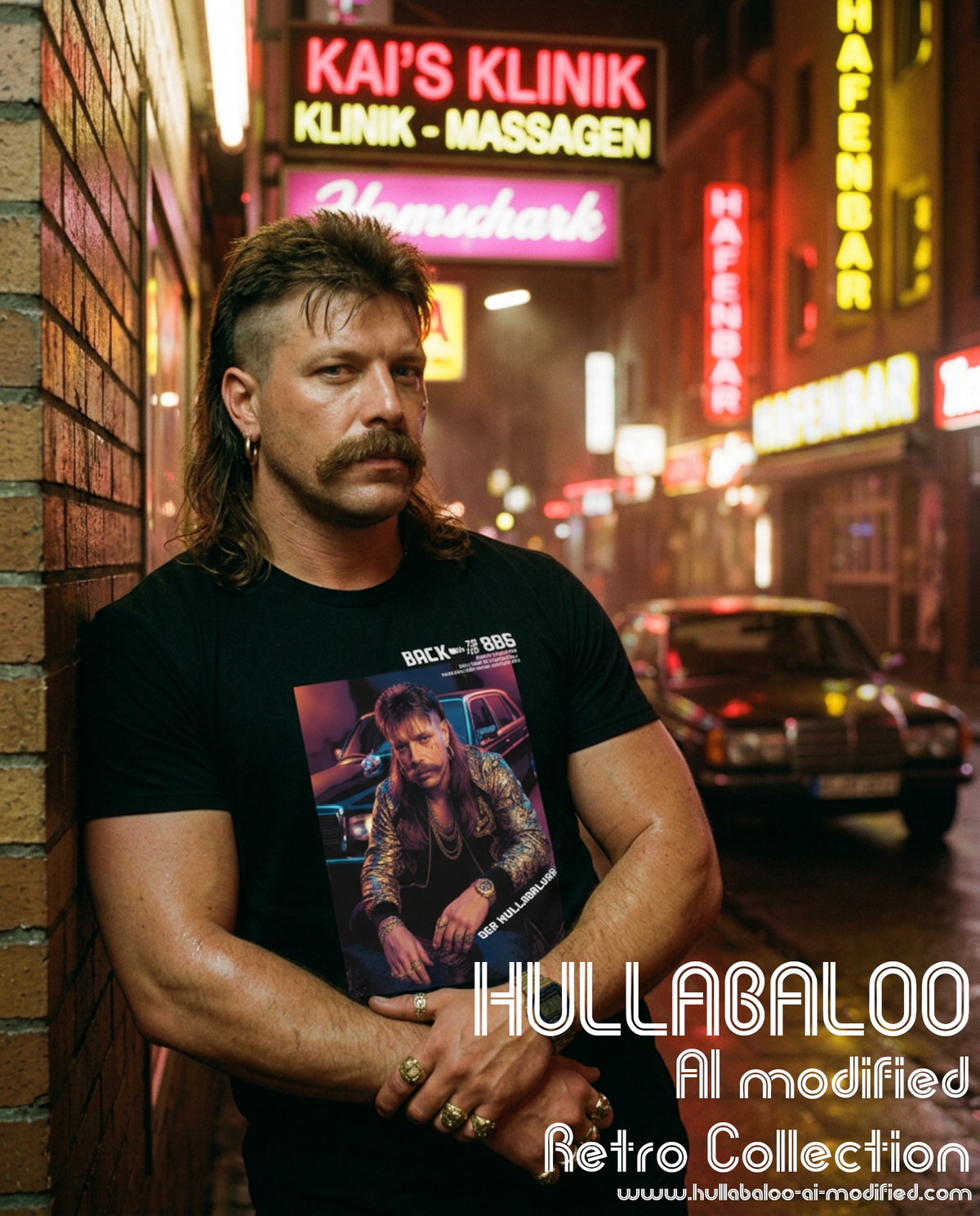 Hullabaloo Lude 80s Retro T-Shirt – Comfortable, Soft & Lightweight – 100% Combed Cotton – EU REACH & GPSR Compliant