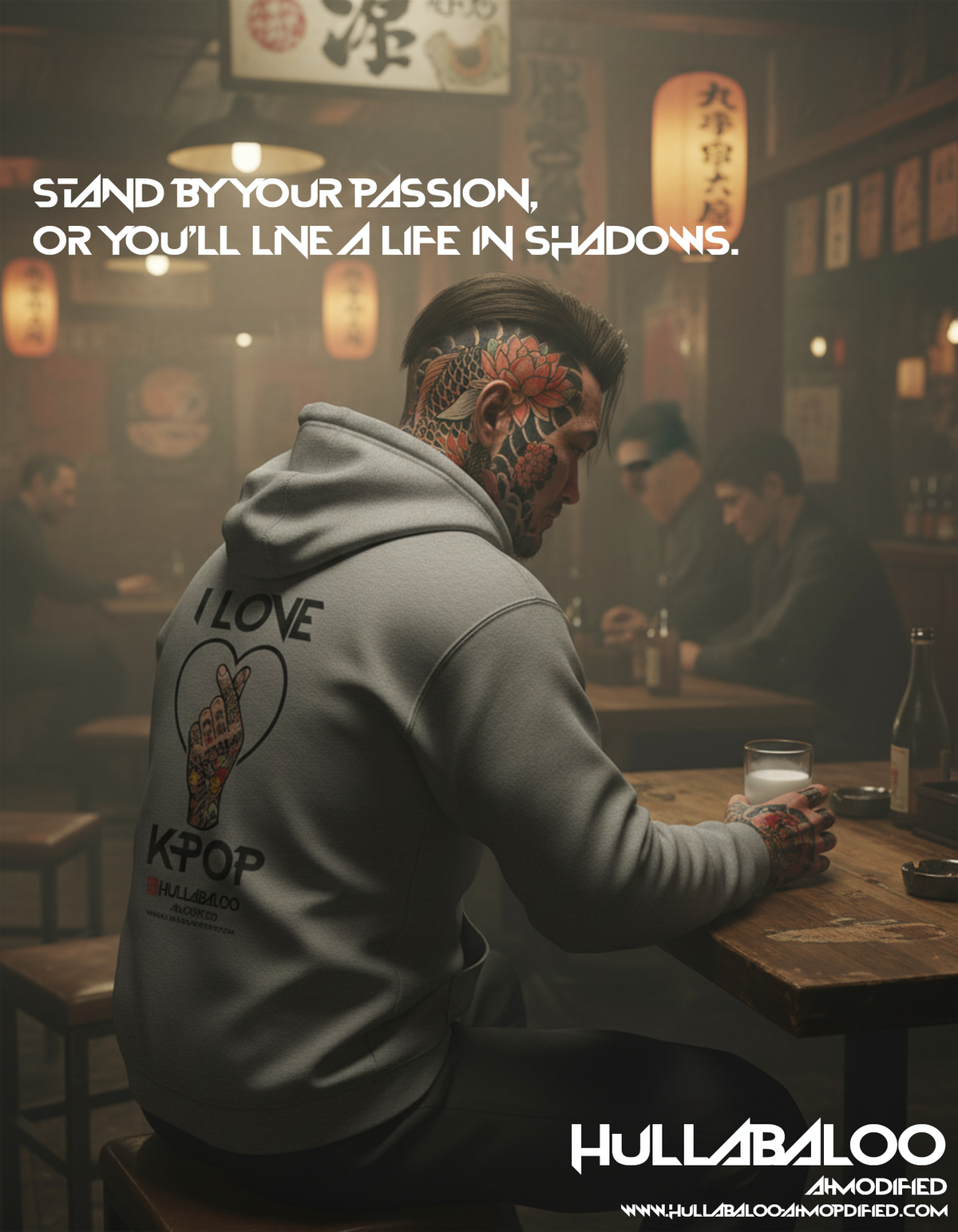 Hullabaloo AI-modified - I Love K-Pop Hoodie – Soft, Stylish, and Inspired by K-Pop