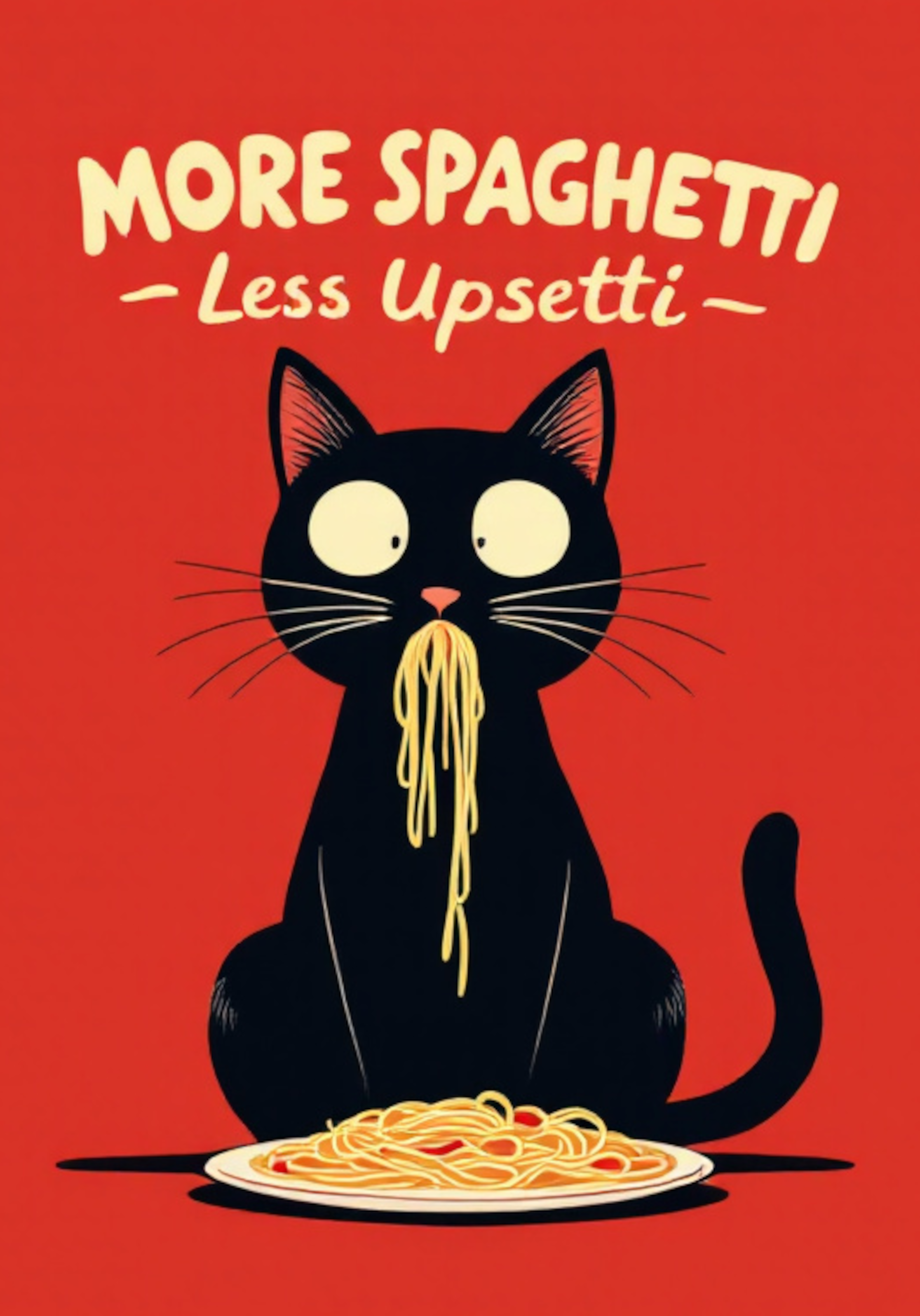 MORE SPAGHETTI Less Upsetti - Unisex t-shirt
