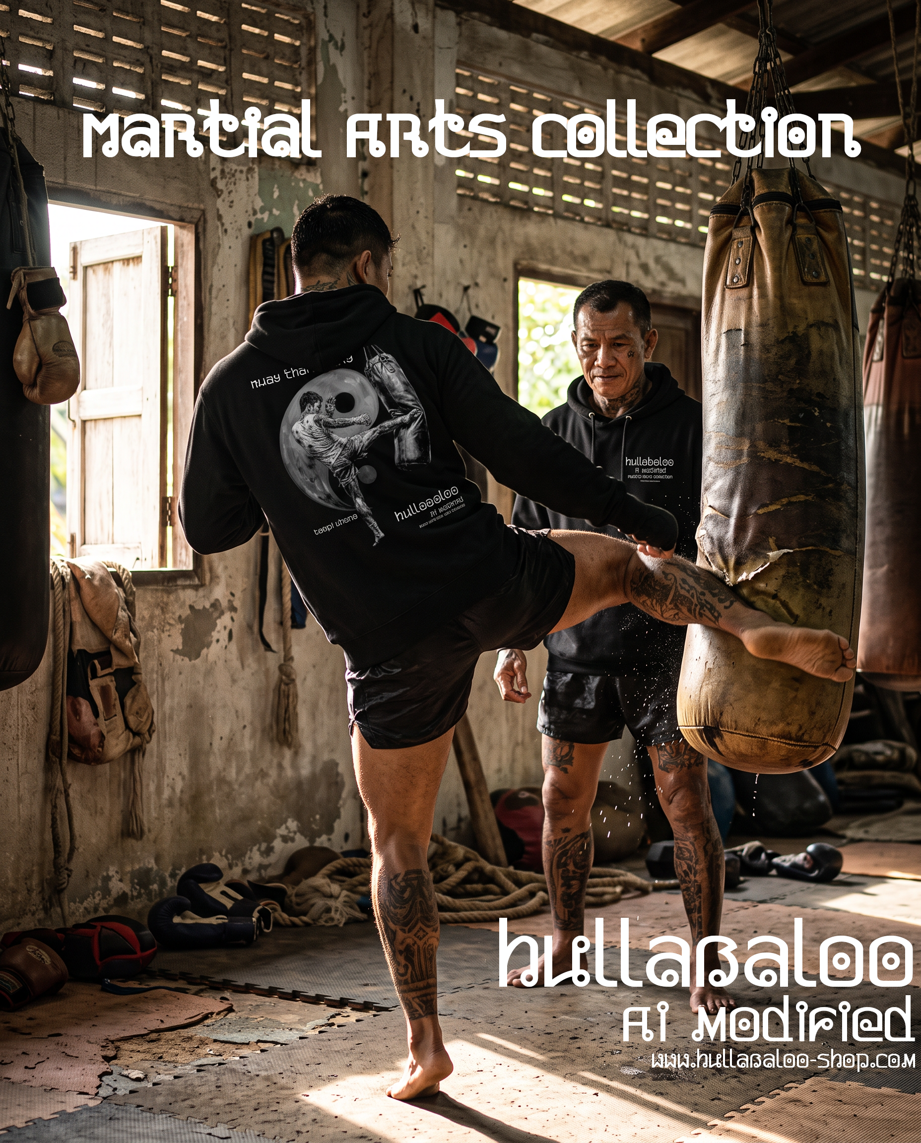 Hullabaloo Muay Thai Boxing Hoodie | Train Like a Nak Muay