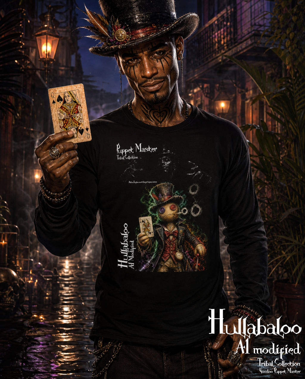 Puppet Master – Voodoo Longsleeve | Hullabaloo AI modified